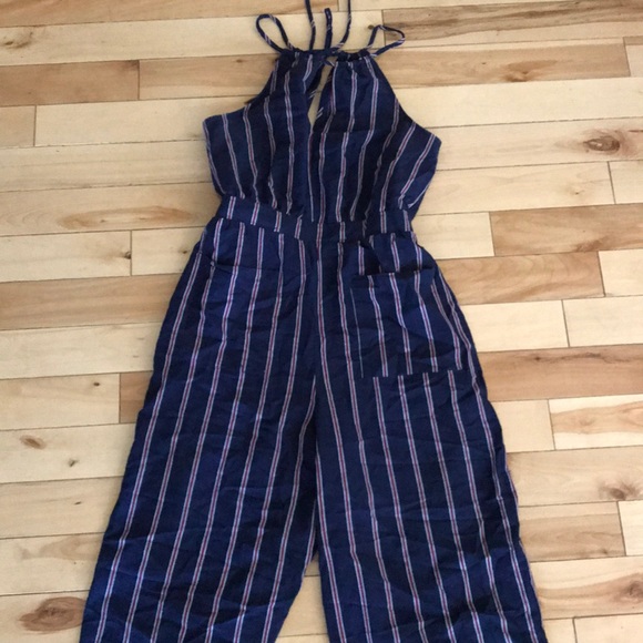 Pants - Striped jumpsuit